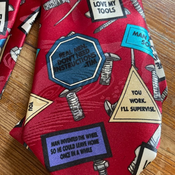 Vintage Home Improvements, Tim, the toolman, Taylor, novelty, necktie. - Picture 3 of 5